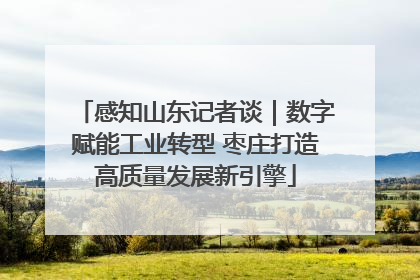 感知山东记者谈｜数字赋能工业转型 枣庄打造高质量发展新引擎