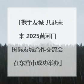携手友城 共赴未来 2025黄河口国际友城合作交流会在东营市成功举办
