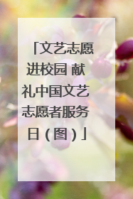 文艺志愿进校园 献礼中国文艺志愿者服务日（图）