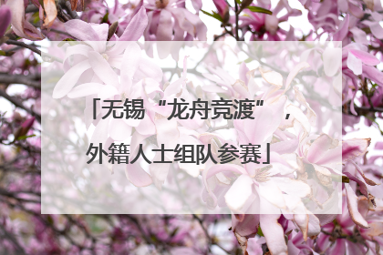 无锡“龙舟竞渡”，外籍人士组队参赛
