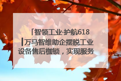 智领工业·护航618┃万马智维助企摆脱工业设备售后枷锁，实现服务与效能价值共振！