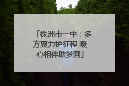 株洲市一中：多方聚力护征程 暖心相伴助梦圆