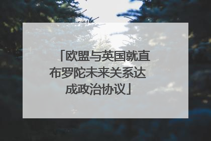 欧盟与英国就直布罗陀未来关系达成政治协议