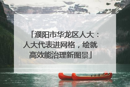 濮阳市华龙区人大：人大代表进网格，绘就高效能治理新图景