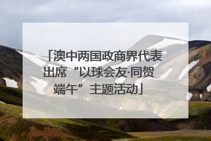 澳中两国政商界代表出席“以球会友·同贺端午”主题活动