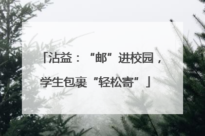 沾益：“邮”进校园，学生包裹“轻松寄”