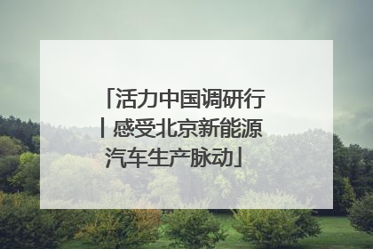 活力中国调研行丨感受北京新能源汽车生产脉动