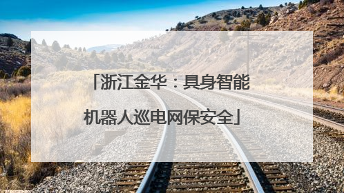 浙江金华：具身智能机器人巡电网保安全