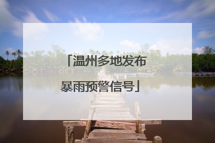 温州多地发布暴雨预警信号