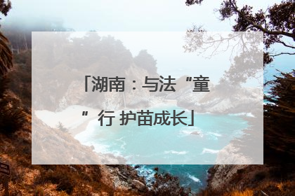 湖南：与法“童”行 护苗成长