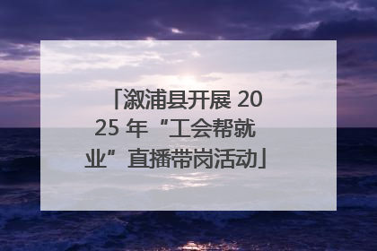 溆浦县开展 2025 年“工会帮就业”直播带岗活动