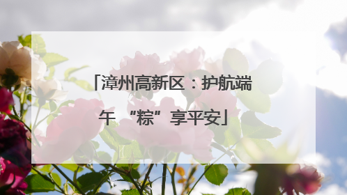 漳州高新区：护航端午 “粽”享平安