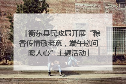 衡东县民政局开展“粽香传情敬老意，端午慰问暖人心”主题活动