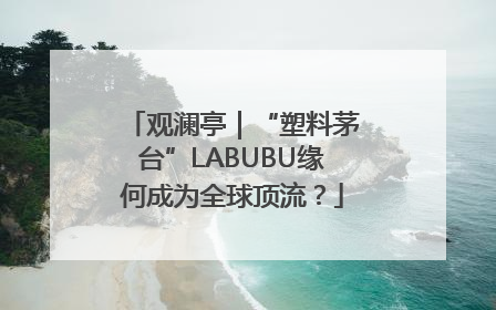 观澜亭｜“塑料茅台”LABUBU缘何成为全球顶流？