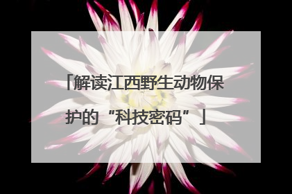 解读江西野生动物保护的“科技密码”