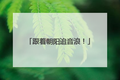 跟着朝阳追音浪！