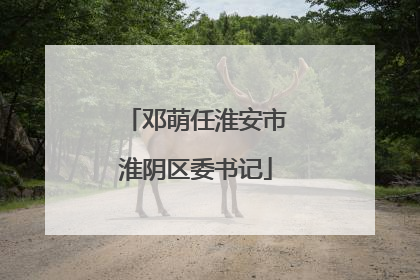 邓萌任淮安市淮阴区委书记