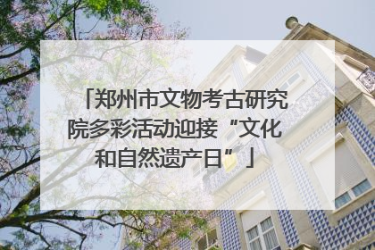 郑州市文物考古研究院多彩活动迎接“文化和自然遗产日”
