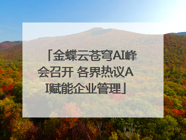 金蝶云苍穹AI峰会召开 各界热议AI赋能企业管理
