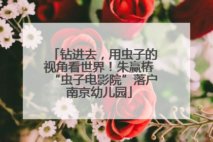 钻进去，用虫子的视角看世界！朱赢椿“虫子电影院”落户南京幼儿园