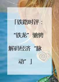 铁路时评：“铁龙”驰骋解码经济“脉动”