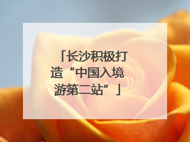 长沙积极打造“中国入境游第二站”