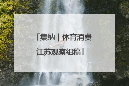 集纳｜体育消费江苏观察组稿