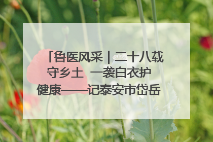 鲁医风采｜二十八载守乡土  一袭白衣护健康——记泰安市岱岳区满庄镇卫生院院长、主任医师张宝喜
