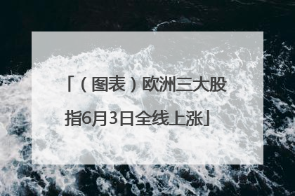 （图表）欧洲三大股指6月3日全线上涨