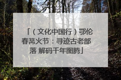 （文化中国行）鄂伦春篝火节：寻迹古老部落 解码千年图腾
