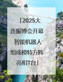 2025大连服博会开幕 智能机器人组成模特方阵亮相T台