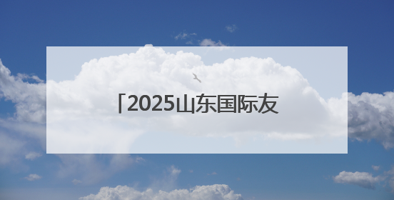 2025山东国际友城合作交流周启动