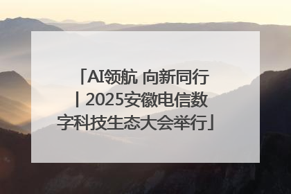 AI领航 向新同行丨2025安徽电信数字科技生态大会举行